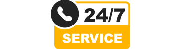 24/7 service - call us
